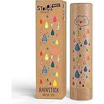 SUPVOX Bâton Pluie Musical En Bois - Simulateur De Pluie, Instrument De Percussion Créatif Pour Enfants - Jeu Éducatif Intérieur/Extérieur