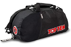 TOP Ten Rucksack Tasche - Uni schwarz S - 55 cm, Sporttasche Rucksacktasche Kombitasche …