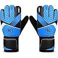 flintronic Football Goalkeeper Gloves Boys Kids Children Youth, Football Goalkeeper Gloves Kids, Football Training Goalie Gloves with Non-Slip Material & Double Wrist Protection, Size 5/6/7