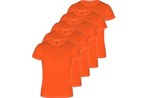 ROLY Camimera Lot de 5 t-Shirts de Sport Respirants pour Le Fitness ou la Course à Pied