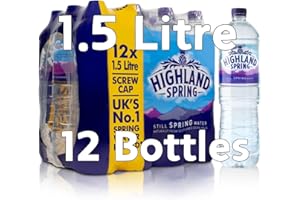 TRIZINGA Highland Spring Still Water 1.5l Large Bottles Spring Water 12 Pack