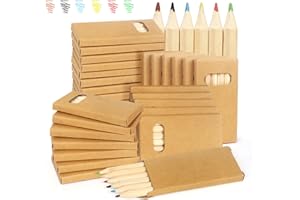 GUDOTRA 60 Cajas Lápices de Colores Infantiles 6 Colores Regalos Cumpleaños Niños Colegio Detalles Cumpleaños Niños Regalos Infantiles de Navidad (60)