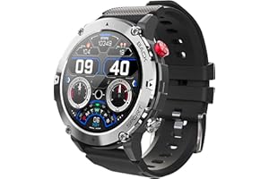 TELSA UK - Waterproof Smart Watch T4EC Alloy military style mens Sports & fitness digital Touch Screen Smart Watch IOS & Android