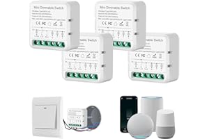 HNCY Interruptor Regulador de Luz LED, Controlador Dimmer de intensidad tira led,Compatible con Alexa, Tuya,Smart life,Dimmer luces regulables, Se requiere cable neutro