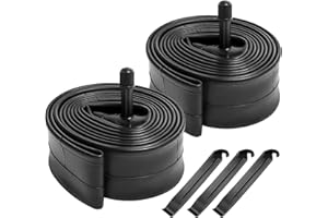 YUCSCM YunSCM 2-Pack 24 inch Inner Tubes 24x1.50/1.60/1.65/1.75 ETRTO 40/47-507 AV32mm Schrader Valve 24" Bicycle Tubes Compatible with 24x1.50 24x1.60 24x1.65 24x1.75 Mountain Bike/Bicycle Tyre Tubes