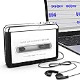 CDL TECH Ezcap USB Cassette Player Capture Cassette Tape-to-MP3 Converter into Computer Stereo HiFi Sound Quality Mega Bass Audio Music Player with Earphone