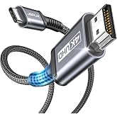 Jsaux USB C to HDMI Cable 2 m, 4K @ 60 Hz for iPhone 18/17 Pro, MacBook, Grey | Plug & Play USB C auf HDMI überträgt 4K@60Hz