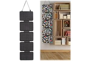 TUBAWD Pin Badge Display, Pin Display, Enamel Pin Display – 5-Sheet Removable Felt Organizer Board with 850 Holes, Wall Mount or Portable Storage for Collectible Pins, Jewelry & Accessories