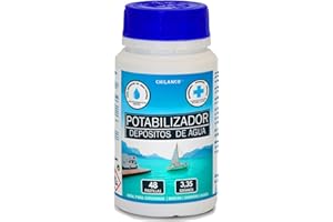 Pastillas Potabilizadoras Chilanco - Purificador de Agua para Autocaravanas, Barcos y Camper en Depósitos de Agua Potable | 1 Pastilla Purifica 200 Litros | 48 Unidades
