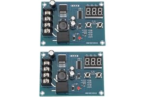 YINETTECH 2X Módulo de Control de Carga de Batería XH-M603 Convertidores de Potencia 12-24 V Módulo de Control de Carga Placa de Protección de Batería con Pantalla LED 20 A