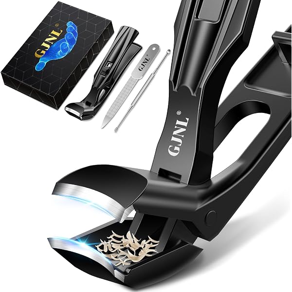 Outfany Clipmaster Pro Nagelknipser – Aus Edelstahl, Für Dicke & Harte Nägel, Mit Federmechanismus
