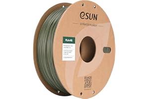 eSUN PLA+ Filamento 1.75mm, PLA+HS Filamento para Impresora 3D de Alta Velocidad Precisión Dimensional +/- 0.03mm, Carrete de 1KG (2.2 LBS) para Impresoras de Alta Velocidad,Verde Oliva