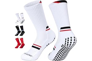 JUYANO Medias Fútbol Niño Calcetines Futbol Niño 3 Pares Calcetines Futbol Antideslizantes Niños Calcetines Deporte Niños Transpirables para Baloncesto Rugby Tenis Correr de 9-12 Años