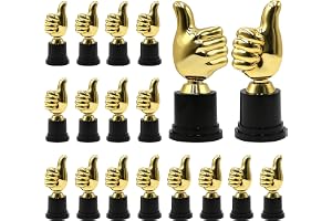 Nimblyne 18 stycken guldtummar kupa: 13 cm mini gyllene troféer, små tummar hög trofé av plast, mini finger skulptur utmärkel