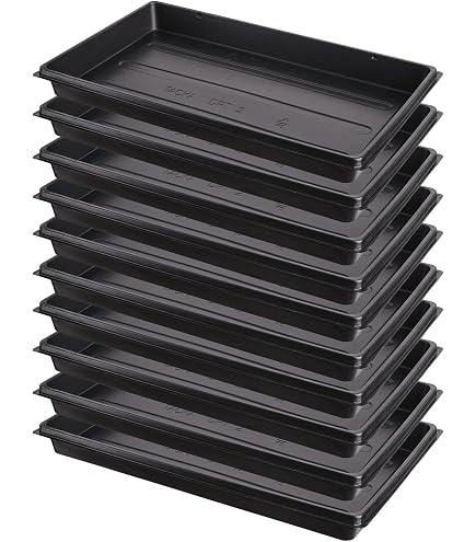 Plateaux De Semis Plastique 5 Pièces - Bac De Germination Pour Jardin Et Balcon