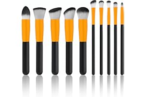 ‎RETOO Retoo Zestaw pędzli do makijażu 10 sztuk profesjonalny zestaw pędzli do makijażu do podkładu pudru korektora i nieskazitelnego konturu profesjonalne pędzle do makijażu twarzy do cieni różu i ust