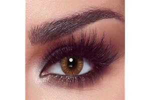 FAMELENSES BELLA 1-DAY farbige Kontaktlinsen HAZEL HONEY (Dioptrien -0.00)– 10x stark deckende Tageslinsen, Natürliche Farblinsen in Haselnussbraun, perfekt für dunkle Augen, ohne Stärke