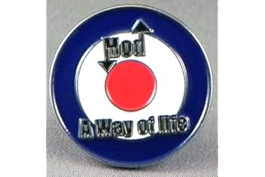 MAINLY METAL Metallo smaltato Spilla di MOD 'Way of Life