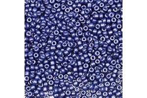 Bala&Fillic Navy Blue Color 3mm Seed Beads About 3600pcs/100Grams in Bag, 8/0 Glass Craft Beads for Making Bracelet Necklace Earring (Navy Blue)