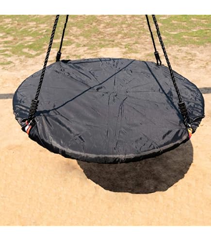 Balançoire Nid Zero Gravity Pour Jardin – Cadre Acier Inox, 4 Enfants, Chaînes Sécurisées, Tissu Increvable (UFO)