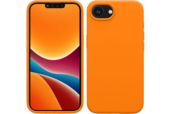 kwmobile Housse Compatible avec Apple iPhone 17e / iPhone 16e Coque - Housse de téléphone Protection Souple en TPU Silicone - Orange fruitée