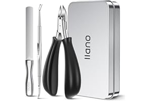 LLANO Tagliaunghie per unghie spesse e incarnite,tagliaunghie e tronchese per unghie dei piedi podologo professionale per adulti e anziani,forbici per unghie con impugnatura morbida in acciaio inossidabile