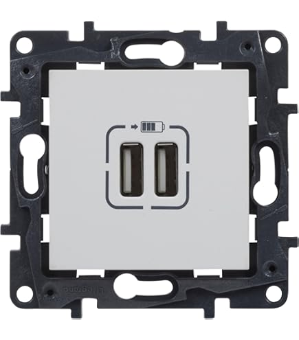 Lot De 4 Plaques Interrupteur Legrand Sagane Silex 85030 – Gris Céladon