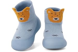 MASOCIO Chłopięce dziewczęce skarpety buty dziecięce pierwsze buty do chodzenia miękka gumowa podeszwa antypoślizgowe skarpety buty