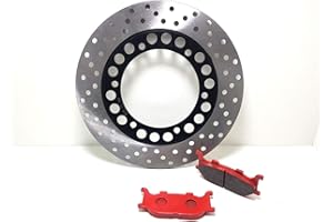 AER MOTO SPARE PARTS Bremsscheibensatz vorne und Bremsbeläge YAMAHA MAJESTY 250 1996 1997 1998 1999