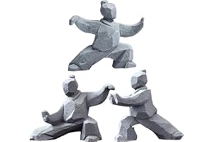 Higliocas Tai Chi Statue, Yin Yang Figurine for Home Decor, Meditation Zen Sculpture, Feng Shui Gift, Handcrafted Sandstone Artwork for Office Bookshelf Desktop Decor (Style All)