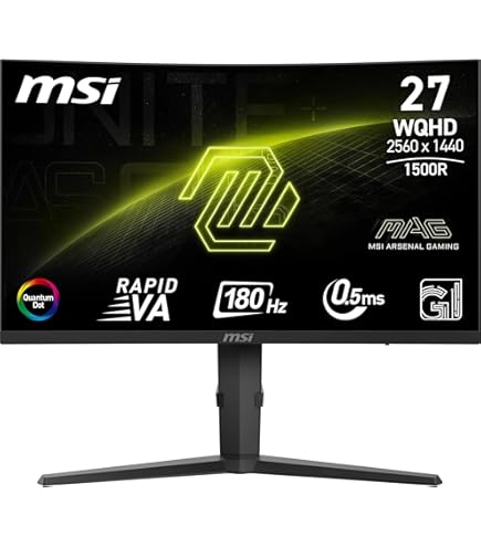 MSI　MAG 274QRF QD E2　Rapid IPS 180Hz MSI MAG 274QRF QD E2 27