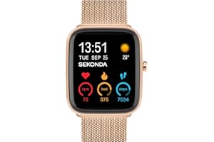 Sekonda Motion Plus Smart Watch 36mm with Rose Gold Stainless Steel Strap 30220