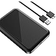 Amazon Basics 2.5" USB 3.0 HDD External Hard Drive Enclosure | Tool-Free Setup | Enhanced Grip, Non-Toxic ABS | Versatile Compatibility with Windows, Mac OS (Black)