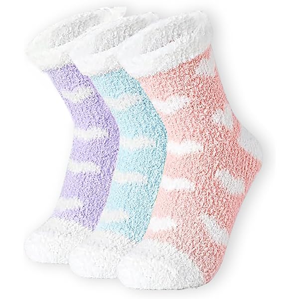 Dongzhi 5 Paia Calzini Donna In Pile – Morbidi, Termici, Spessi – Taglia 36-40 EU – Cotone Fluffy