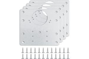 ZWFSDM Zestaw naprawczy zawiasów dla szafek 4 szt, Stal nierdzewna zawiasy do naprawy drewnianych mebli, kuchni, drzwi szafki, z zawiasami i śrubami