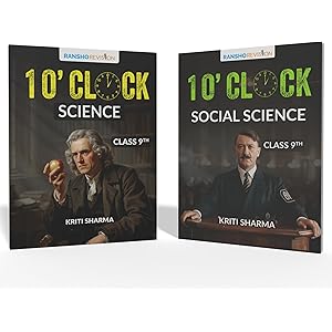 1\'o Clock book for Class 9th Science and Social Science (set of 2) CBSE 2026 | AI images | Tables | Flowcharts | Handmade Dia