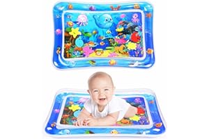 Tosekry Tapis Eau Bebe Eveil Jouet Bebe 3 6 9 Mois, 70 * 50CM Tapis d Eau Eveille Bebe Tapis d Eveil Bebe 0-6 Mois, Tapis d'eveil Bebe Tapis Eveil Bebe Tapis d Eveille Bebe Sans BPA (Bleu)