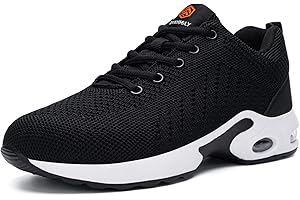 DYKHMILY Chaussures de Sécurité Hommes Femmes Légère Chaussures de Travail Confortable Basket de Securite Embout Acier Chaussures Chantiers Industrie Coussin d'air Amorti Respirante