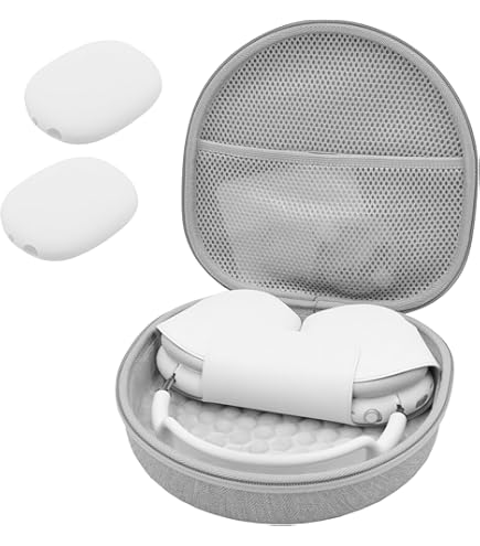 Universal Headphone Case - Large Protective Pouch Bag For Over-Ear Headphones, 21x19x6cm, Nylon & Velvet