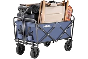 EchoSmile Chariot Pliant,Capacité de Charge 100 kg,Chariot Pliable, Nourriture de Camping en Plein air,Chariot portatif,Chariot de Plage de Sports Tout-Terrain