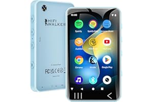 HIFI WALKER Reproductor de música Digital, Almacenamiento de 16 GB, portátil con Auriculares
