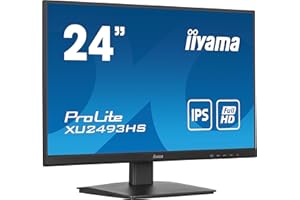 ecran iiyama XU2493HSU-B6 23.8" Prolite, Ultra Mince, IPS, 1920x1080 @100Hz, 1 ms, 250cd, HDMI/DP, Haut-parleurs, VESA, i-Style Colour, TCO