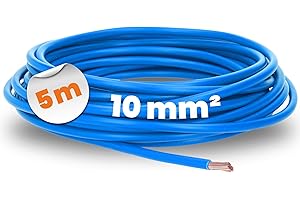 LAPP MOBILITY 5 Meter Lapp 4520025 H07V-K 10 mm² blau I Verdrahtungsleitung I Aderleitung flexibel I PVC-Einzelader I Litze 10mm2 I Verdrahtung