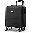 LUGG 15 Inch Jetset Lightweight Travel Cabin Bag Carry On Approved Suitcase ABS Shell Protection Water Resistant & Safe Locking System Easyjet Free Under seat Luggage (45x36x20cm)
