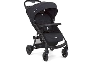Joie Muze LX - Passeggino completo con coprigambe (dalla nascita a circa 3 anni, 0-15 kg), colore: carbone