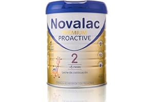 Novalac Premium Proactive 2 Leche Continuación 6-12 Meses. Contribuye Desarrollo Normal y Sistema Inmunitario del Bebé. Fórmula Elaborada con Pediatras con Hierro, DHA, Vit A, C y D - 800 g