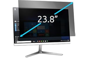 Kensington Filtro de Privacidad, Protector Extraíble Bidireccional para Monitor de 23.8" 16:9, Revestimiento Antideslumbrante y Cubierta Reversible con Reducción de Luz Azul Antifatiga Ocular, 628337