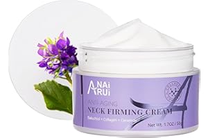 ANAI RUI ANAiRUi Neck Firming Cream, Anti-Aging Moisturizer for Neck & Décolleté with Bakuchiol, Collagen & Ceramides, Skin Tightening Neck Cream, 50g