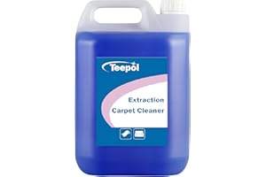 Teepol Extraction Carpet Cleaner 5L - Professional Upholstery and Rug Cleaning Solution, Low Foaming for Extraction Machines