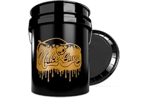 Nuke Guys Gold Bucket Limited - Seau de Lavage de 5 Litres Avec Couvercle pour Voiture/Moto